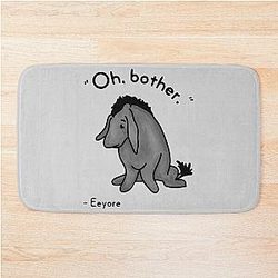 Sad Eeyore Quote Bath Mat