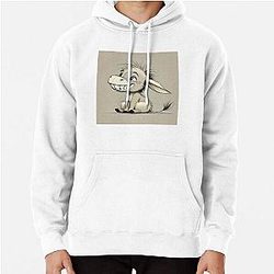 Drawing of Happy Eeyore Cartoon Pullover Hoodie