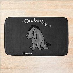 Sad Eeyore Quote Bath Mat