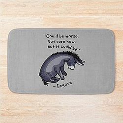 Sad Eeyore Quote Bath Mat
