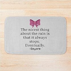 Eeyore Rain Quote Bath Mat