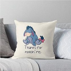 Eeyore Thanks for Noticing Me Throw Pillow