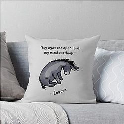 Sad Eeyore Quote Throw Pillow