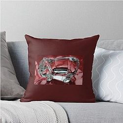 Eeyore in Glass Throw Pillow