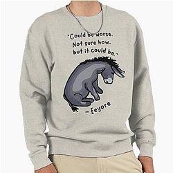 Sad Eeyore Pullover Sweatshirt