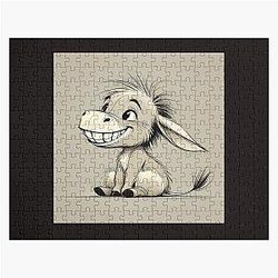 Drawing of Happy Eeyore Cartoon Puzzle