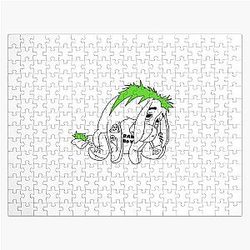 Emo Eeyore Green Hair Jigsaw Puzzle