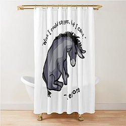 Sad Eeyore Shower Curtain