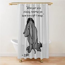 Sad Eeyore Quote Shower Curtain