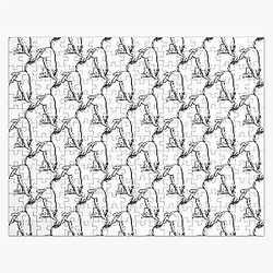 Eeyore Attempts a Handstand, Classic Winnie the Pooh Black and White Jigsaw Puzzle