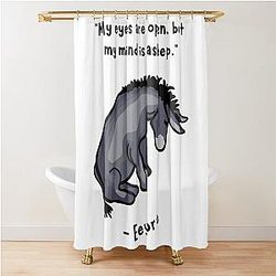 Sad Eeyore Quote Shower Curtain