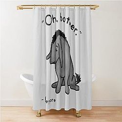 Sad Eeyore Quote Shower Curtain