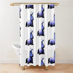 Chonky Boy Eeyore Shower Curtain