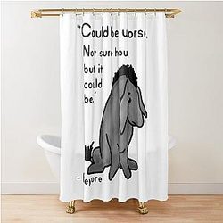 Eeyore Quote Shower Curtain