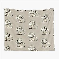 Drawing of Happy Eeyore Cartoon Tapestry