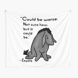 Eeyore Quote Tapestry