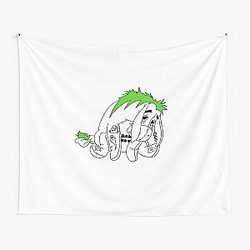 Emo Eeyore Green Hair Tapestry