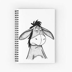 Moody Eeyore Notebook