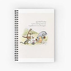 Kanga Roo Winnie Pooh Piglet Eeyore Tigger Notebook