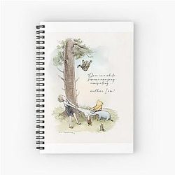 Tigers can climb Trees. Pooh, Roo, Eeyore, Piglet and Christopher Robin Spiral Notebook