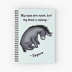 Sad Eeyore Quote Notebook