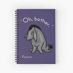 Sad Eeyore Quote Spiral Notebook