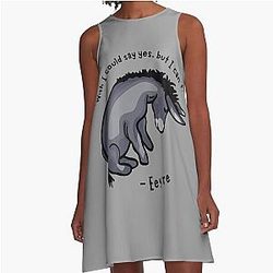 Sad Eeyore Quote Dress