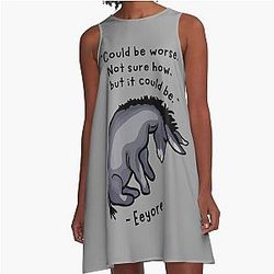 Sad Eeyore A-Line Dress