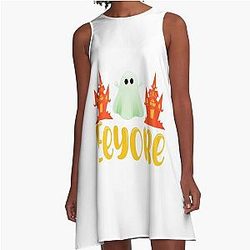 Eeyore Halloween A Line Dress