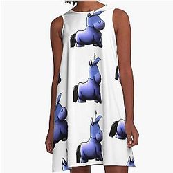 Chonky Boi Eeyore A Line Dress