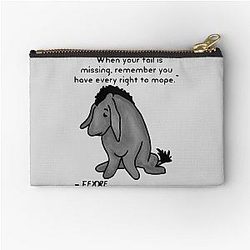 Sad Eeyore Quote Pouch