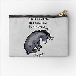 Sad Eeyore Zipper Pouch