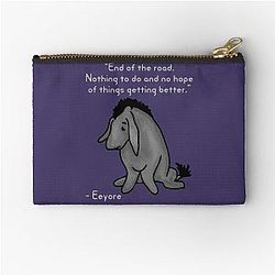 Sad Eeyore Quote Pouch