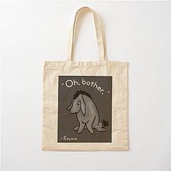 Sad Eeyore Quote Cotton Tote Bag