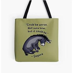 Sad Eeyore Quote Tote Bag