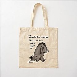 Eeyore Quote Cotton Tote Bag