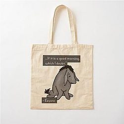Saddening Quote Cotton Tote Bag