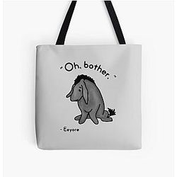 Sad Eeyore Quote Tote Bag