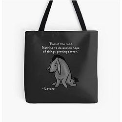 Sad Eeyore Quote Tote Bag