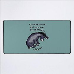 Sad Eeyore quote desk mat