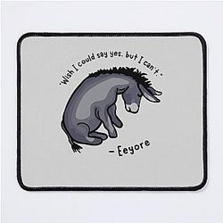 Sad Eeyore Mouse Pad