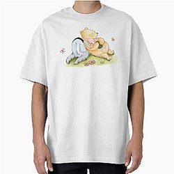Pooh Bear Piglet Eeyore Baby Room Nursery Oversized T-Shirt
