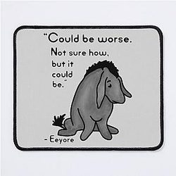 Sad Eeyore Mouse Pad