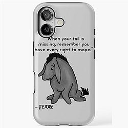 Sad Eeyore Quote iPhone Case