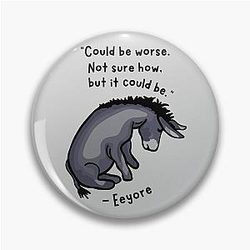 Sad Eeyore Pin