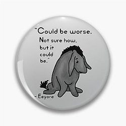 Sad Eeyore Pin
