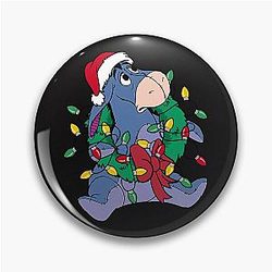 Eeyore Christmas Party Pin