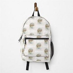 Eeyore in Water Pooh Rabbit and Piglet on Bridge Backpack
