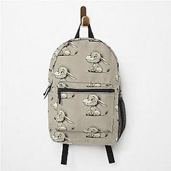 Drawing of Eeyore Cartoon Smile Backpack
