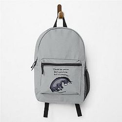 Sad Eeyore Quote Backpac